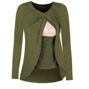 New Styles Long Sleeve Maternity Clothes Nursing Wear Nursing Top Breastfeeding Wear Breastfeeding Clothing T-shirt